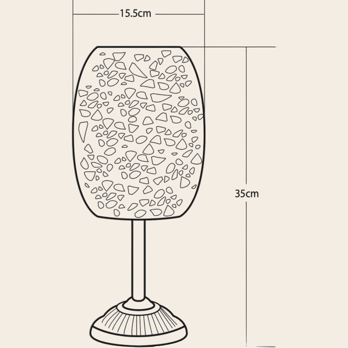 Solarleuchte aus Metall – Kaltweiß, Chrom | Galix G2003-1