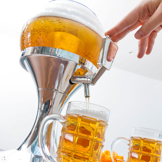 Cooling Beer Dispenser Ball 3,5L mit Eisfach – Getränkespender für Bier, Cocktails & Partys-7