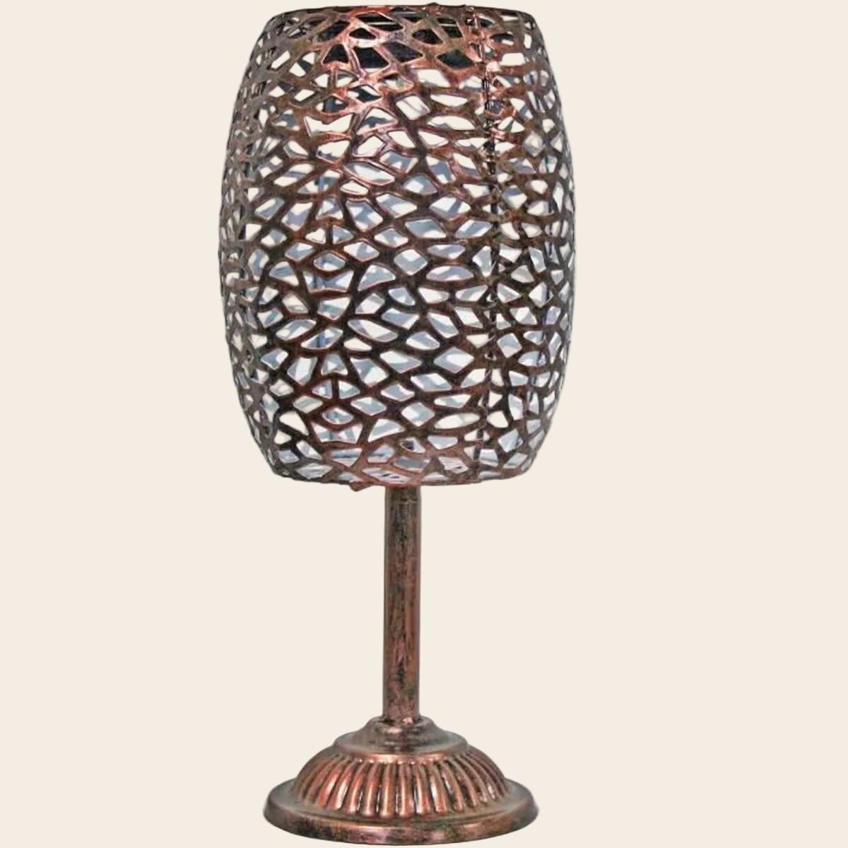 Solarleuchte aus Metall – Kaltweiß, Chrom | Galix G2003-0