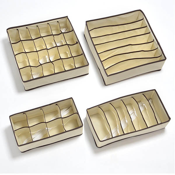 4-teiliger Organizer in Beige -1