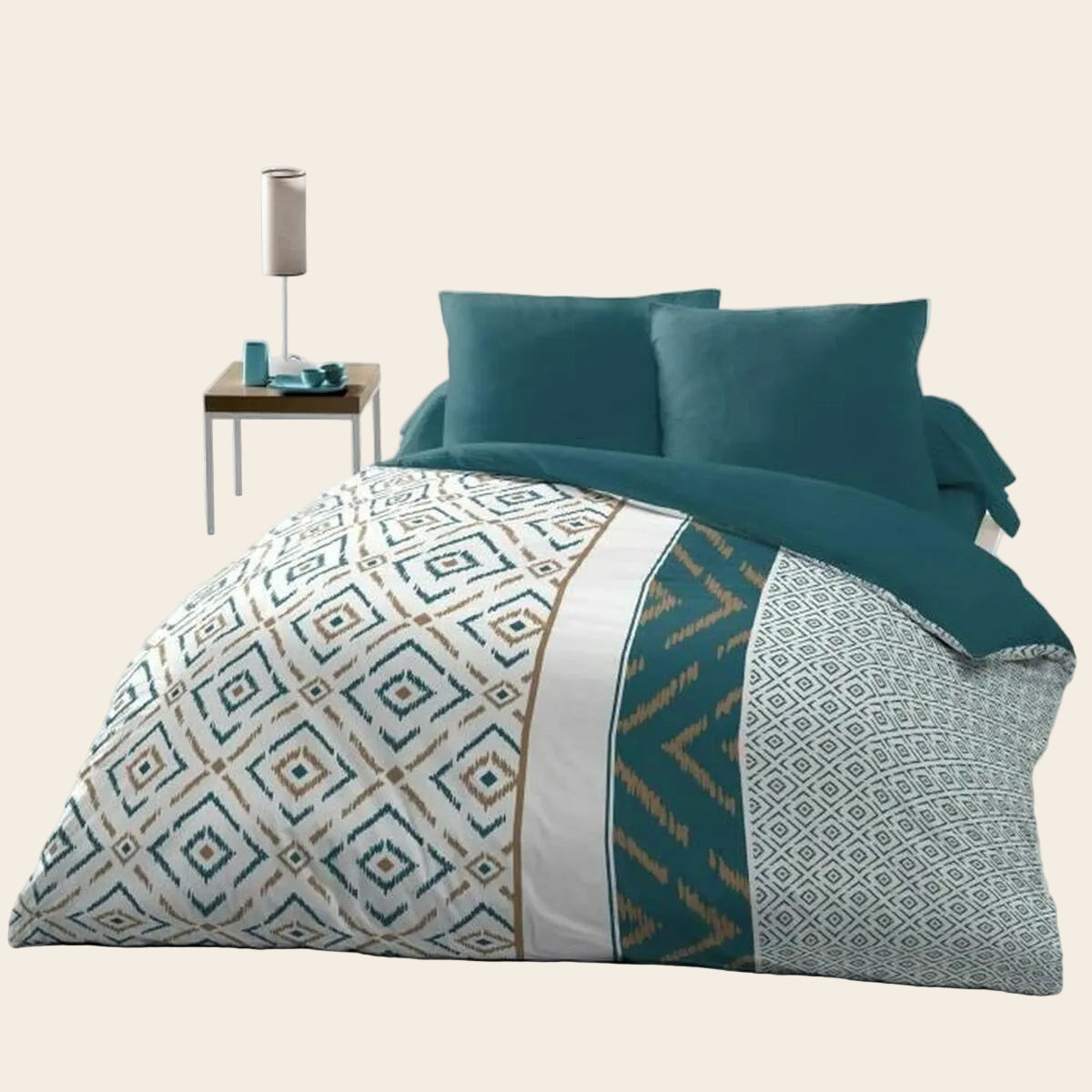 Bettwäsche-Set HOME LINGE PASSION – Doppelbett 220 × 240 cm-0