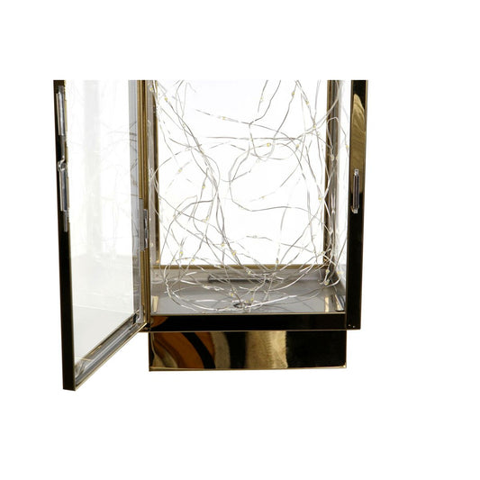 Lantern DKD Home Decor Golden Stainless steel 15 x 14 x 36 cm-1
