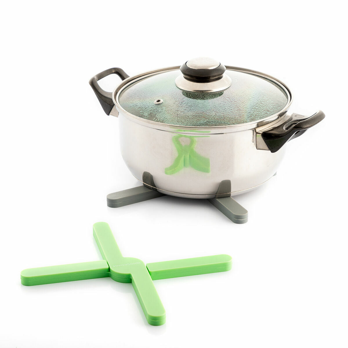 Individual Folding Silicone Trivet Folvet InnovaGoods 2 Units-4