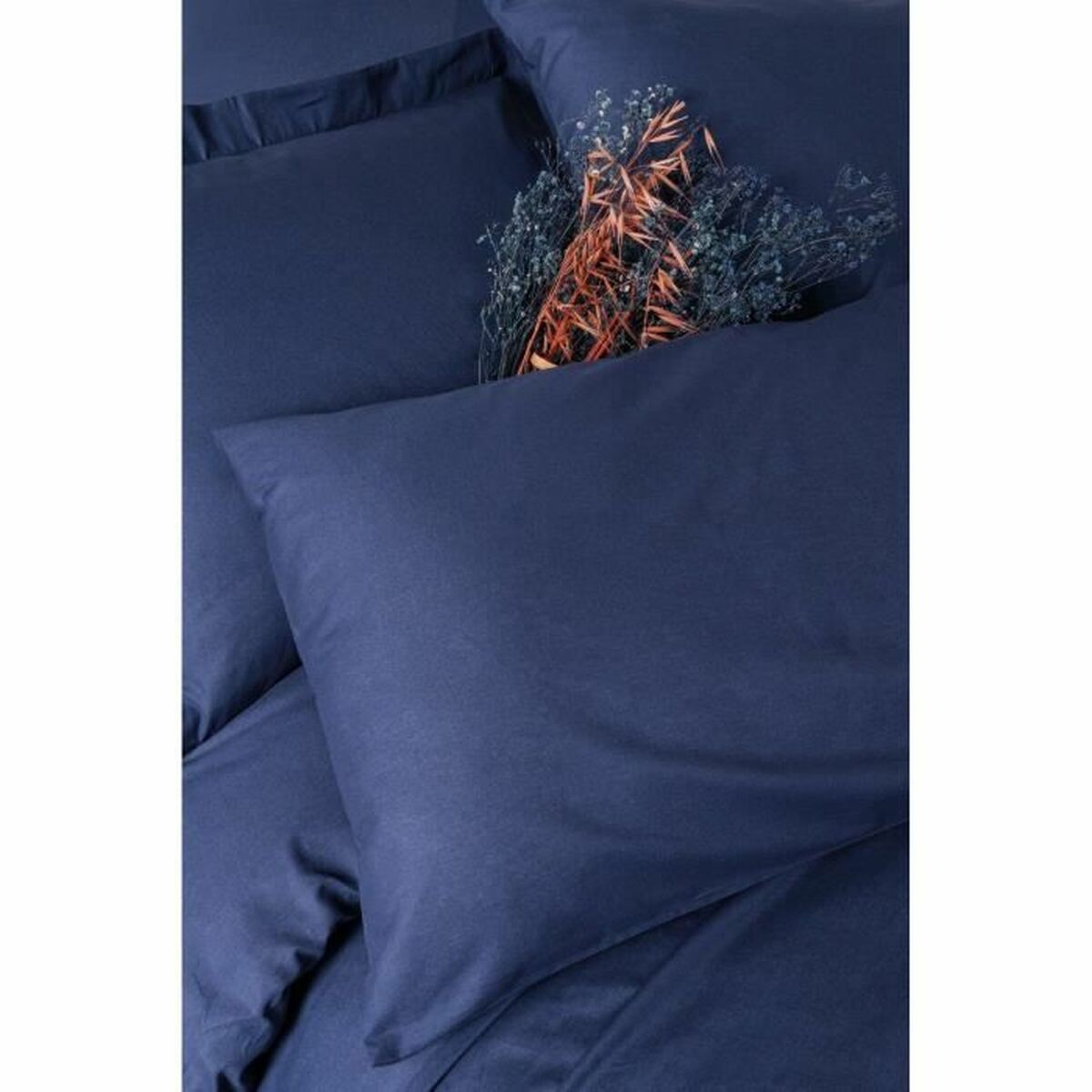 Bettwäsche-Set Blau 220 × 240 cm – 100 % Baumwolle (3-teilig)