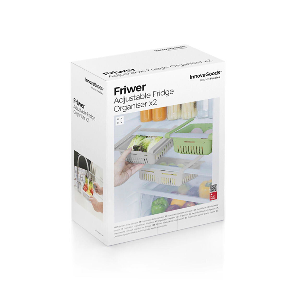Adjustable Fridge Organiser Friwer InnovaGoods 2 Units-1
