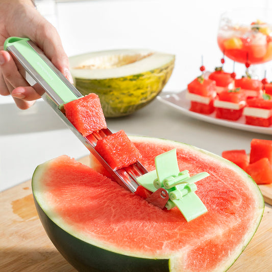 nnovaGoods Wassermelonen Würfelschneider Cutmil – Melonen Cutter-0